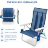 imageShibumi Beach Chair AntiRust Marine Grade Frame 300lb Capacity Weighs 8 Pounds Adjustable Padded Backpack Straps Breathable Fabric4