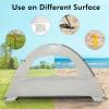 imageWhiteFang Beach Tent AntiUV Portable Sun Shade Shelter for 3468 Person Extendable Floor with 3 Ventilating Mesh Windows Plus Carrying Bag Stakes and Guy LinesBabys Breath