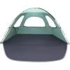 imageWhiteFang Beach Tent AntiUV Portable Sun Shade Shelter for 3468 Person Extendable Floor with 3 Ventilating Mesh Windows Plus Carrying Bag Stakes and Guy LinesMint Green