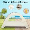 imageWhiteFang Beach Tent AntiUV Portable Sun Shade Shelter for 3468 Person Extendable Floor with 3 Ventilating Mesh Windows Plus Carrying Bag Stakes and Guy LinesBabys Breath