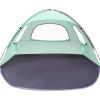 imageWhiteFang Beach Tent AntiUV Portable Sun Shade Shelter for 3468 Person Extendable Floor with 3 Ventilating Mesh Windows Plus Carrying Bag Stakes and Guy LinesMint Green