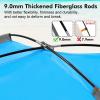 imageWhiteFang Beach Tent AntiUV Portable Sun Shade Shelter for 3468 Person Extendable Floor with 3 Ventilating Mesh Windows Plus Carrying Bag Stakes and Guy LinesBlue