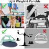 imageWhiteFang Beach Tent AntiUV Portable Sun Shade Shelter for 3468 Person Extendable Floor with 3 Ventilating Mesh Windows Plus Carrying Bag Stakes and Guy LinesMint Green