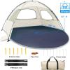 imageWhiteFang Beach Tent AntiUV Portable Sun Shade Shelter for 3468 Person Extendable Floor with 3 Ventilating Mesh Windows Plus Carrying Bag Stakes and Guy LinesBabys Breath