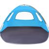 imageWhiteFang Beach Tent AntiUV Portable Sun Shade Shelter for 3468 Person Extendable Floor with 3 Ventilating Mesh Windows Plus Carrying Bag Stakes and Guy LinesBlue