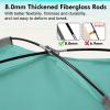 imageWhiteFang Beach Tent AntiUV Portable Sun Shade Shelter for 3468 Person Extendable Floor with 3 Ventilating Mesh Windows Plus Carrying Bag Stakes and Guy LinesBeach Glass