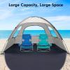 imageWhiteFang Beach Tent AntiUV Portable Sun Shade Shelter for 3468 Person Extendable Floor with 3 Ventilating Mesh Windows Plus Carrying Bag Stakes and Guy LinesBabys Breath