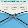 imageWhiteFang Beach Tent AntiUV Portable Sun Shade Shelter for 3468 Person Extendable Floor with 3 Ventilating Mesh Windows Plus Carrying Bag Stakes and Guy LinesBlue
