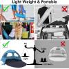 imageWhiteFang Beach Tent AntiUV Portable Sun Shade Shelter for 3468 Person Extendable Floor with 3 Ventilating Mesh Windows Plus Carrying Bag Stakes and Guy LinesBlue