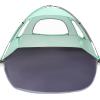 imageWhiteFang Beach Tent AntiUV Portable Sun Shade Shelter for 3468 Person Extendable Floor with 3 Ventilating Mesh Windows Plus Carrying Bag Stakes and Guy LinesMint Green