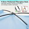 imageWhiteFang Beach Tent AntiUV Portable Sun Shade Shelter for 3468 Person Extendable Floor with 3 Ventilating Mesh Windows Plus Carrying Bag Stakes and Guy LinesSierra Blue