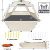 imageWhiteFang Deluxe Pop Up Beach Tent Sun Shade Shelter for 3456 Person UV Protection Extendable Floor with 3 Ventilating Windows Plus Carrying Bag Stakes and Guy LinesBabys Breath