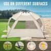 imageWhiteFang Deluxe Pop Up Beach Tent Sun Shade Shelter for 3456 Person UV Protection Extendable Floor with 3 Ventilating Windows Plus Carrying Bag Stakes and Guy LinesBabys Breath