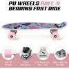 imageWhiteFang Skateboards 22 inches Kids Skateboard with Colorful PU Wheels Mini Cruiser Skateboards for Boys Girls Beginners