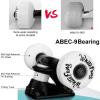 imageWhiteFang Skateboards for Beginners Complete Skateboard 31 x 788 7 Layer Canadian Maple Double Kick Concave Standard and Tricks Skateboards for Kids and BeginnersSimple Color