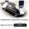 imageWhiteFang Skateboards for Beginners Complete Skateboard 31 x 788 7 Layer Canadian Maple Double Kick Concave Standard and Tricks Skateboards for Kids and BeginnersGreatUS