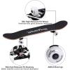 imageWhiteFang Skateboards for Beginners Complete Skateboard 31 x 788 7 Layer Canadian Maple Double Kick Concave Standard and Tricks Skateboards for Kids and BeginnersLetters