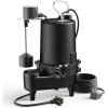 imageAquastrong Cast Iron Sewage Pump 12HP Effluent Pump 115V 6030 GPH Sump Pump with Auto Float Switch Ideal for Basement Sump Pits Industrial Wastewater  CommercialGrade Sewage System220V 6030GPH