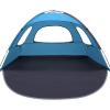imageWhiteFang Beach Tent AntiUV Portable Sun Shade Shelter for 3468 Person Extendable Floor with 3 Ventilating Mesh Windows Plus Carrying Bag Stakes and Guy LinesBlue