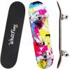 imageWhiteFang Skateboards for Beginners Complete Skateboard 31 x 788 7 Layer Canadian Maple Double Kick Concave Standard and Tricks Skateboards for Kids and Beginnerspink fantasy