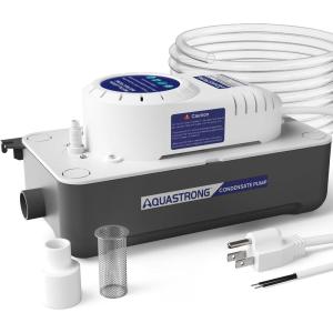 imageAquastrong 138 HP 85 GPH HVAC Condensate Pump 115V230V Automatic Safety Switch AC Condensate Removal for Air Conditioner Furnace Dehumidifier 33 Power CordCondensate Pump Tank 95 GPH with Tubing