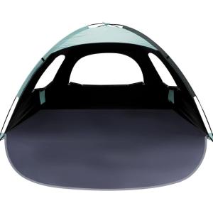 imageWhiteFang Beach Tent AntiUV Portable Sun Shade Shelter for 3468 Person Extendable Floor with 3 Ventilating Mesh Windows Plus Carrying Bag Stakes and Guy LinesBlackout ShelterMint Green