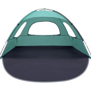 imageWhiteFang Beach Tent AntiUV Portable Sun Shade Shelter for 3468 Person Extendable Floor with 3 Ventilating Mesh Windows Plus Carrying Bag Stakes and Guy LinesBeach Glass