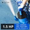 imageFOTING 2025 Upgraded Automatic Sump pump 4900GPH 12HP Submersible Water Pump with Float Switch  Removes Water Down to 004quot Sealed Utility Pump for Pond Pool Draining Basement with 10ft Cord15 HP 6300 GPH with Float Switch