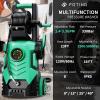 imageAdjustable Touch Screen 8 Level 4 Quick Connect NozzlesInlet HoseampampFilterampampFoam Cannon for CarsFencesDriveways