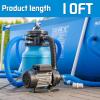 imageFOTING 10FT Pool Backwash Hose 112 IN HeavyDuty Discharge Hoses PVC Pool Drain Hose Lay Flat Hose for Pool Drainage Sump Pumps Yard Water Transfer WeatherProof Water Pump Hose10FT