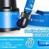 imageFOTING 10FT Pool Backwash Hose 112 IN HeavyDuty Discharge Hoses PVC Pool Drain Hose Lay Flat Hose for Pool Drainage Sump Pumps Yard Water Transfer WeatherProof Water Pump Hose10FT
