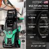 imageFOTING Power Pressure Washer with 4 Quick Connect NozzlesInlet Hose ampamp Filter Foam Cannon for CarsFencesDrivewaysPatiosHome CleaningGreenNavy Blue