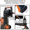 imageFOTING Pressure Washer with Adjustable Touch Screen 5000PSI 33GPM8 Level 4 Quick Connect NozzlesInlet HoseampampFilterampampFoam Cannon for CarsFencesDrivewaysHome Cleaning