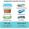 imagePool Vacuum for Above Ground Pool 195 GPM with 60quot Extendable Pole Running time up to 1H Handheld Cordless Rechargeable Spa Vacuum Cleaner for Inground Pools Hot Tub Leaves Debris Shallow StepsBlack