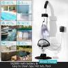 imagePool Vacuum for Above Ground Pool 195 GPM with 60quot Extendable Pole Running time up to 1H Handheld Cordless Rechargeable Spa Vacuum Cleaner for Inground Pools Hot Tub Leaves Debris Shallow StepsBlack