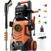 imageFOTING Pressure Washer with Adjustable Touch Screen 5000PSI 33GPM8 Level 4 Quick Connect NozzlesInlet HoseampampFilterampampFoam Cannon for CarsFencesDrivewaysHome Cleaning