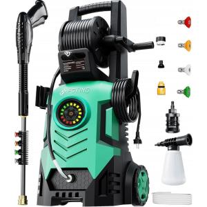 imageAdjustable Touch Screen 8 Level 4 Quick Connect NozzlesInlet HoseampampFilterampampFoam Cannon for CarsFencesDriveways