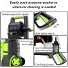 image2025New Pressure Washer 4800PSI 34quot Tall 4 Quick Connect NozzlesInlet HoseampampFilterampamp500mlFoam Cannon for CarsFencesDrivewaysHome CleaningGreenGreen