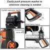 image2025New Pressure Washer 4800PSI 34quot Tall 4 Quick Connect NozzlesInlet HoseampampFilterampamp500mlFoam Cannon for CarsFencesDrivewaysHome CleaningGreenRed
