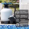 image13quot Sand Filter Pump for Above Ground Pool with Timer 1 HP 3800GPH Swimming Pumps System ampamp Filters for Pools Up to 13000GAL 6Way Valve4500GPH16in