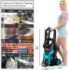 image2025Upgraded Pressure Washer 4300PSI with 4 Quick Connect Nozzles Inlet Hose ampamp Filterampamp Foam Cannon for CarsFencesDrivewaysHome Cleaning GreenBlue