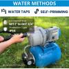 imageFOTING 16HP Shallow Well Pump 1600GPH Jet Pumps Garden Pump 147FT Portable 115V Water Transfer Household Draining Irrigation Pumps Stainless Steel for Garden Lawn Farm15HP Shallow Well Pump with Pressure Tank