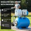 imageFOTING 16HP Shallow Well Pump 1600GPH Jet Pumps Garden Pump 147FT Portable 115V Water Transfer Household Draining Irrigation Pumps Stainless Steel for Garden Lawn Farm15HP Shallow Well Pump with Pressure Tank