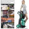 image2025Upgraded Pressure Washer 5000PSI with Adjustable Touch Screen 8 Level 34quot Tall 4 Quick Connect NozzlesInlet HoseampampFilterampamp500mlFoam Cannon for CarsFencesDrivewaysHome CleaningYellowGreen
