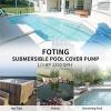 imageFOTING 13 HP Automatic Swimming Pool Cover Pump2240 GPH Submersible Water Pump Water Removal with 34 Check Valve Adapter ampamp 25ft Power Cord Drainage for Ponds Rooftops Water Beds13 HP 2250 GPH