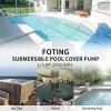 imageFOTING 13 HP Automatic Swimming Pool Cover Pump2240 GPH Submersible Water Pump Water Removal with 34 Check Valve Adapter ampamp 25ft Power Cord Drainage for Ponds Rooftops Water Beds13 HP 2240 GPH