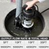imageFOTING Submersible SewageEffluent Pump  15HP 9000GPH Heavy Duty Cast Iron  AutomaticManual  Vortex Impeller  115V Septic Sump Pump for Sump BasinResidential SewageBasement 2 NPT Discharge1HP 5600GPH