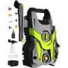 image2025New Pressure Power Washer 5000PSI with Adjustable Touch Screen 8 Level 4 Quick Connect NozzlesInlet HoseampampFilterampampFoam Cannon for CarsFencesDrivewaysHome Cleaning4200PSI