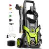 image2025New Pressure Power Washer 5000PSI with Adjustable Touch Screen 8 Level 4 Quick Connect NozzlesInlet HoseampampFilterampampFoam Cannon for CarsFencesDrivewaysHome Cleaning4300PSI
