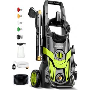 image2025New Pressure Power Washer 5000PSI with Adjustable Touch Screen 8 Level 4 Quick Connect NozzlesInlet HoseampampFilterampampFoam Cannon for CarsFencesDrivewaysHome Cleaning4300PSI